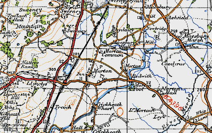 Old map of Morton in 1947