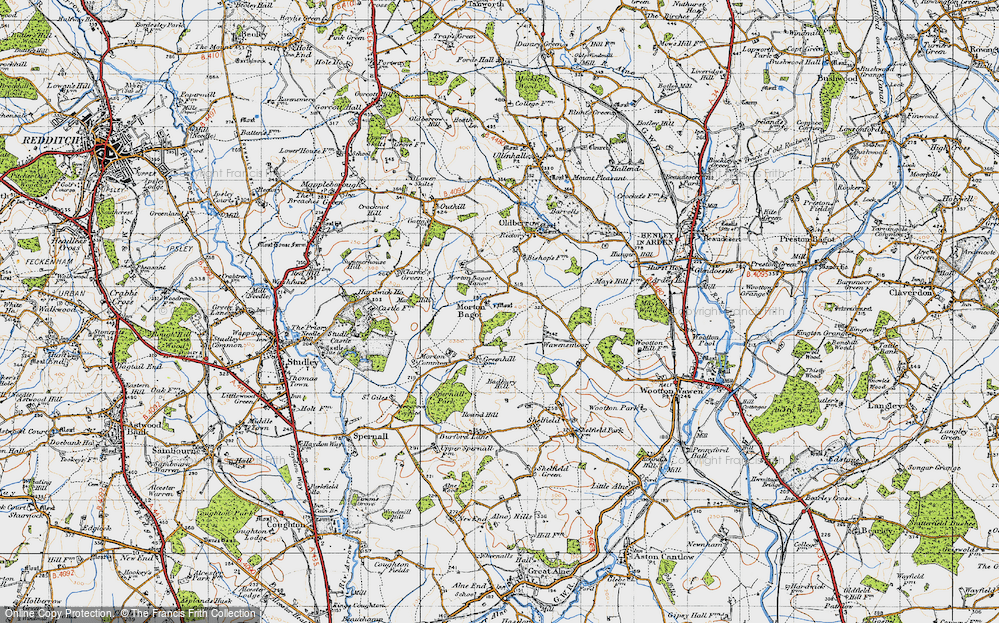 Old Map of Morton Bagot, 1947 in 1947