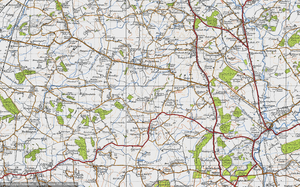 Old Map of Morton Underhill, 1947 in 1947