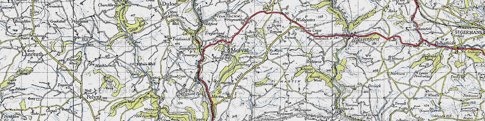 Old map of Morval in 1946