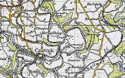 Old map of Rumleigh in 1946