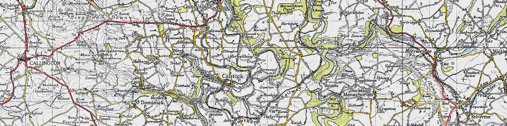 Old map of Rumleigh in 1946