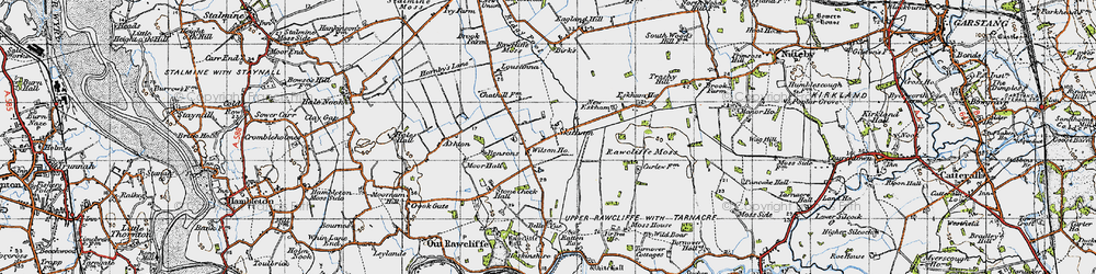 Old map of Bensons in 1947