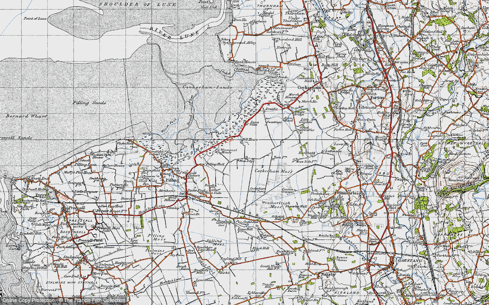 Old Map of Moss Edge, 1947 in 1947