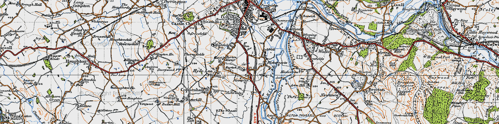 Old map of Ashflats in 1946