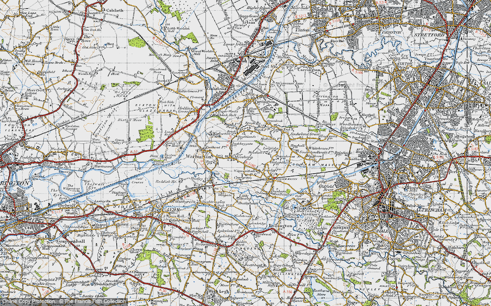 Old Map of Mossbrow, 1947 in 1947