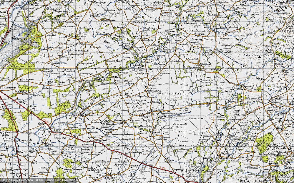 Old Map of Mossedge, 1947 in 1947