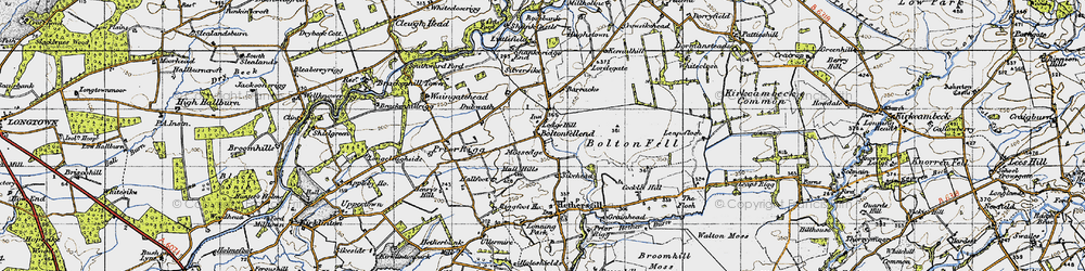 Old map of Mossedge in 1947