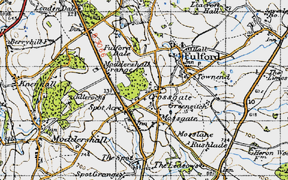 Old map of Mossgate in 1946