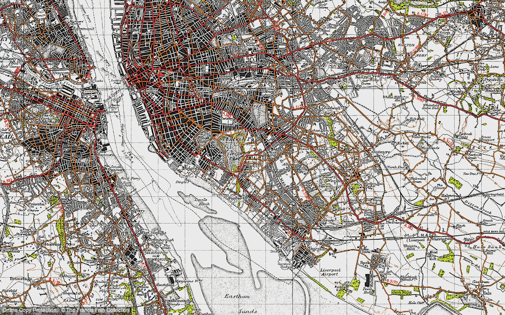 Old Map of Mossley Hill, 1947 in 1947