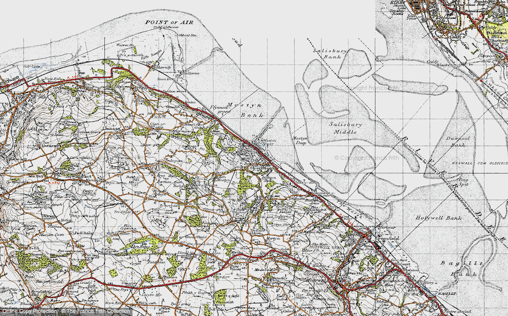 Old Map of Mostyn, 1947 in 1947