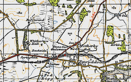Old map of Motherby in 1947