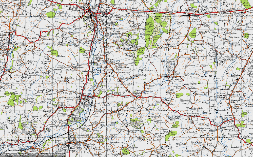 Old Map of Mott's Green, 1946 in 1946