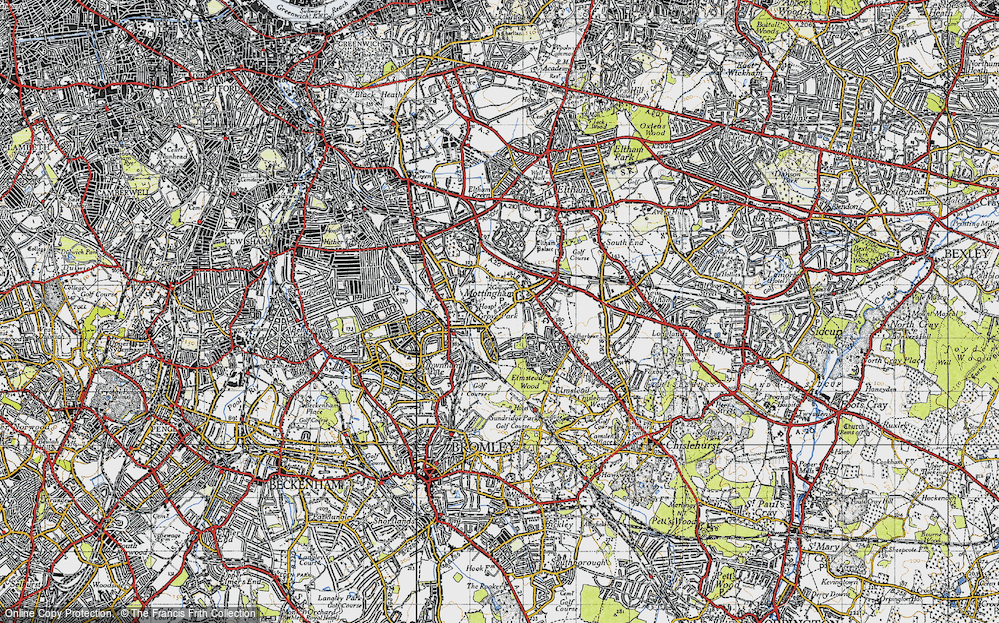 Old Map of Mottingham, 1946 in 1946