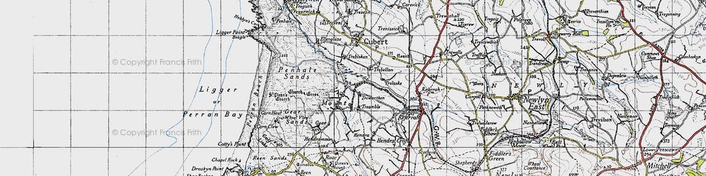 Old map of Mount in 1946