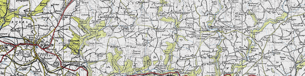 Old map of Mount in 1946