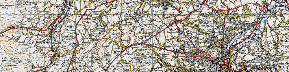 Old map of Mount in 1947