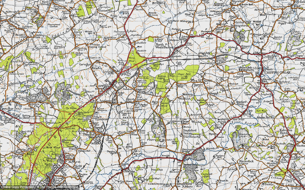 Old Map of Mount End, 1946 in 1946
