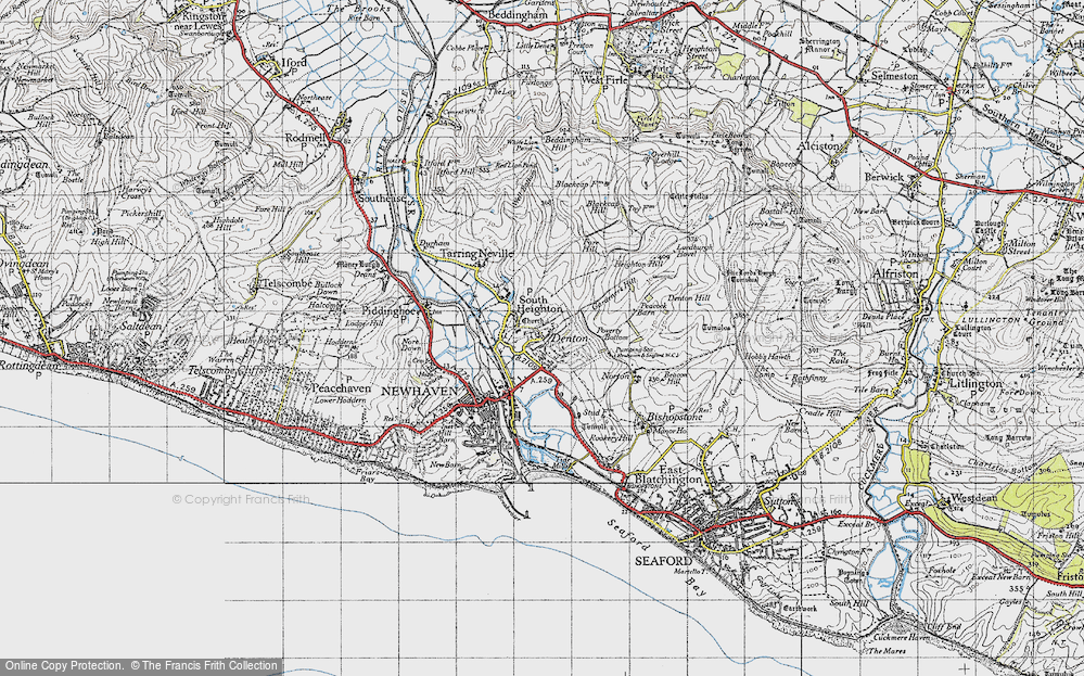 Old Map of Mount Pleasant, 1940 in 1940