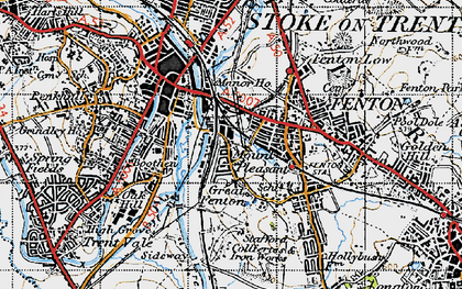 Old map of Mount Pleasant in 1946