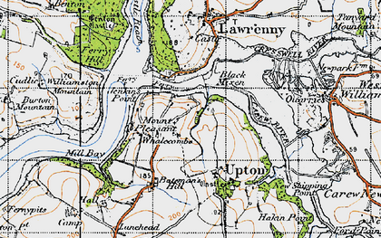 Old map of Mount Pleasant in 1946