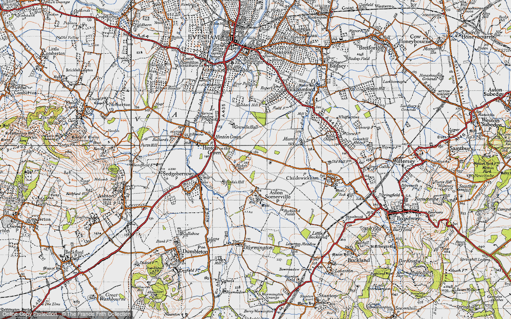 Old Map of Mount Pleasant, 1946 in 1946