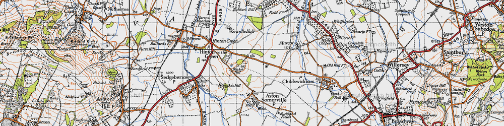 Old map of Mount Pleasant in 1946