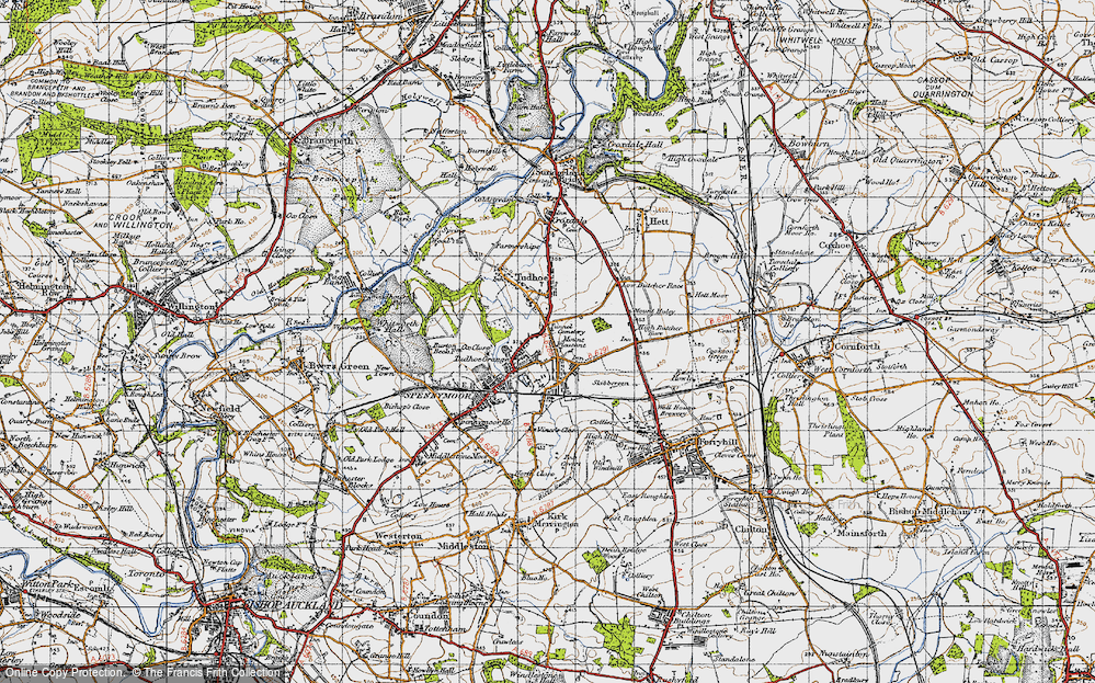 Old Map of Mount Pleasant, 1947 in 1947