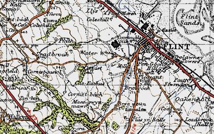 Old map of Mount Pleasant in 1947