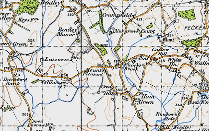 Old map of Mount Pleasant in 1947