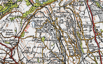 Old map of Mount Sion in 1947