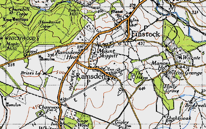 Old map of Mount Skippett in 1946