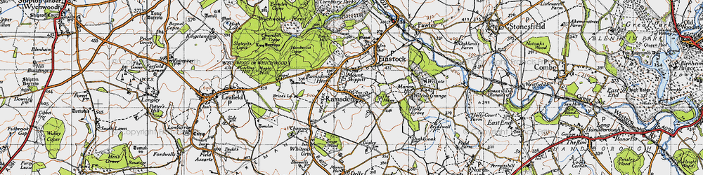 Old map of Mount Skippett in 1946