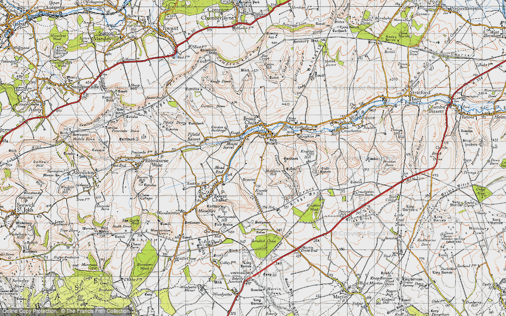 Old Map of Mount Sorrel, 1940 in 1940
