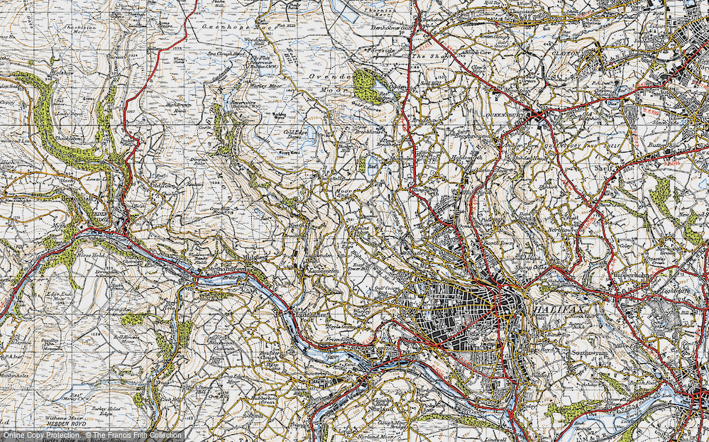 Old Map of Mount Tabor, 1947 in 1947