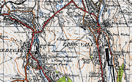 Old map of Mountain Air in 1947