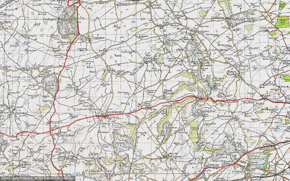 Old Map of Mountain Bower, 1946 in 1946
