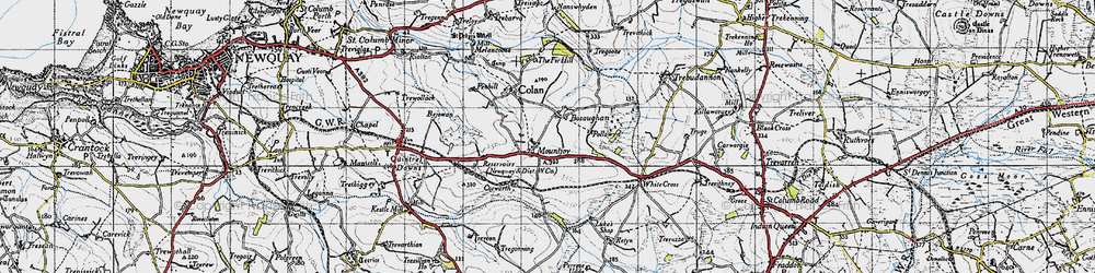 Old map of Mountjoy in 1946