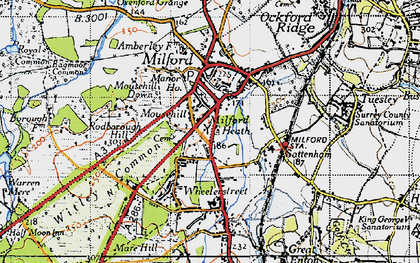 Old map of Rodborough Hill in 1940