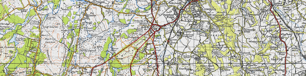 Old map of Rodborough Hill in 1940