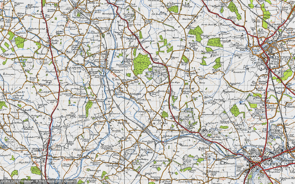 Old Map of Mousley End, 1947 in 1947