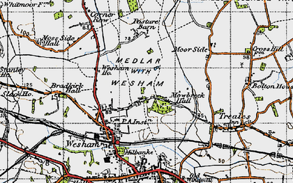 Old map of Mowbreck in 1947