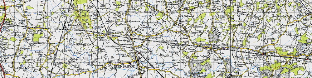 Old map of Mowshurst in 1946