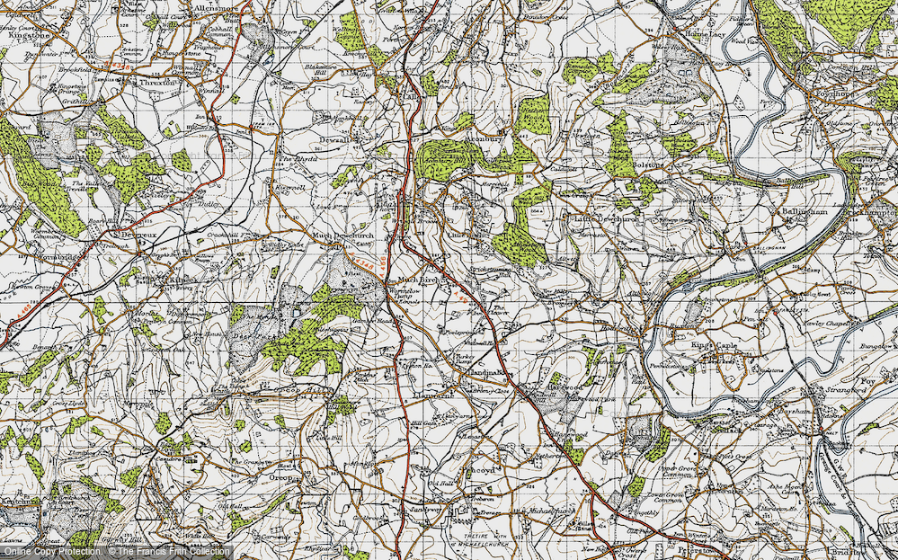 Old Map of Much Birch, 1947 in 1947