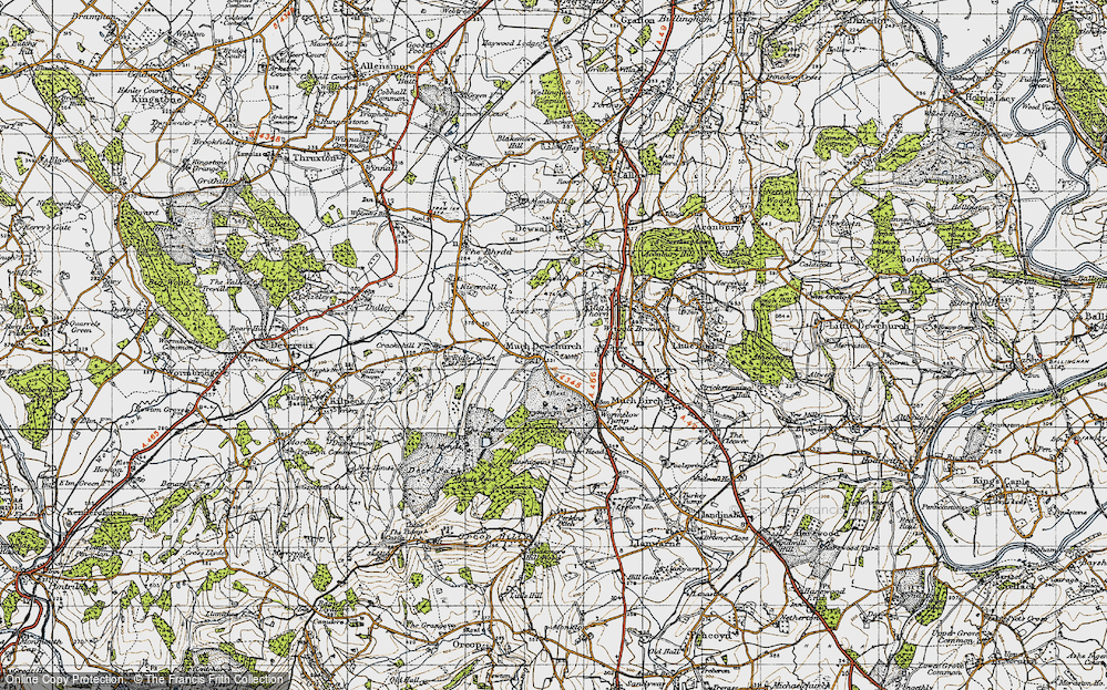 Old Map of Much Dewchurch, 1947 in 1947