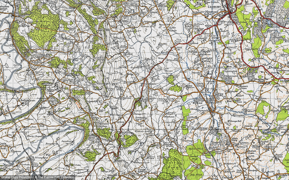 Old Map of Much Marcle, 1947 in 1947