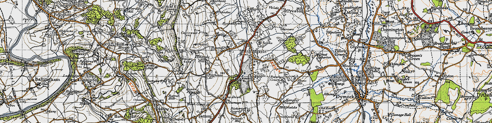 Old map of Much Marcle in 1947