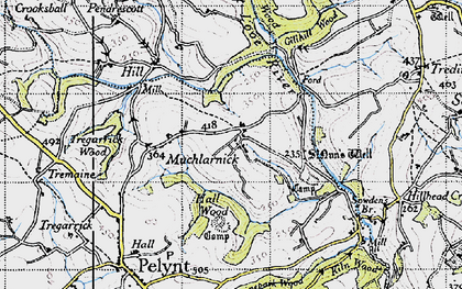 Old map of Muchlarnick in 1946