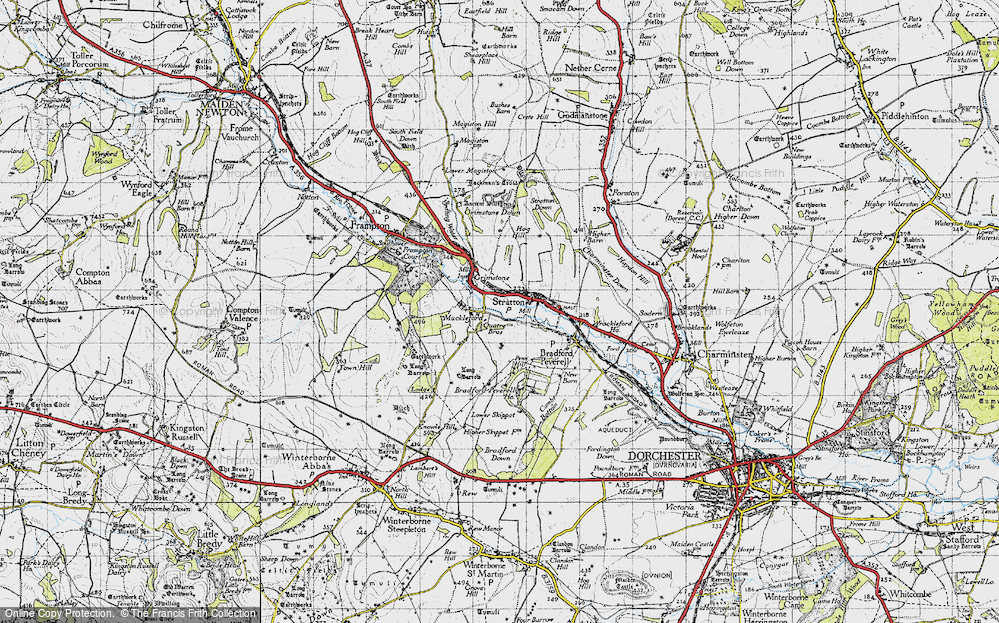 Old Map of Muckleford, 1945 in 1945