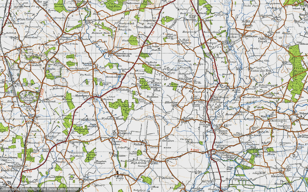 Old Map of Muckleton, 1947 in 1947